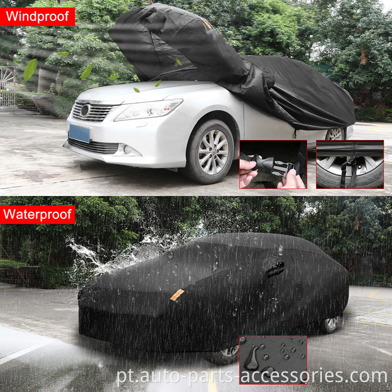 Design mais recente por atacado Durável personalizado 210T Polyester Anti -UV Sun Hail Protection Cover para carros